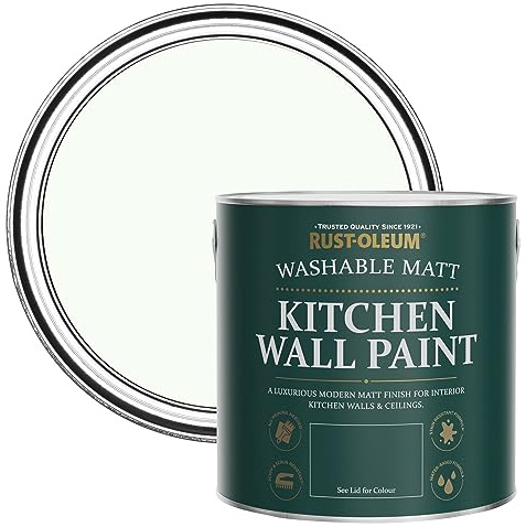Rust-Oleum abwaschbare matte, geruchsarme weiß Küchenwandfarbe - Ruhiges Weiß 2,5 Litres