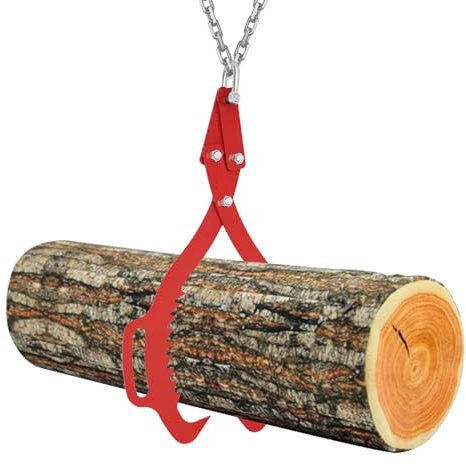 Timber Claw Hook, 21in Logging Tong, Claw Hook Log Lifting Hook, Steel Claw Log Skidding Tong,Grapple Timber Claw for Various Logs and Poles, Max 700kg