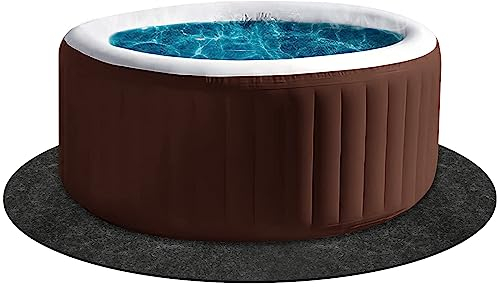 400 cm Runde Pool-Schutzmatte Wasserabsorbierende rutschfeste Bodenmatte für Outdoor Indoor Spa Pool Schutzmatte