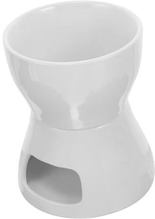 Mikinona Pentola Per Fonduta Di Cioccolato Pentola Multifunzione in Ceramica Per Sciogliere Gelato Burro Cera Formaggio Ecc Sicura e Facile Da Pulire