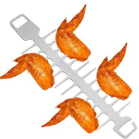 Salyeeluly Brochetas De Pollo,Brochetas Para Brochetas | Brocheta de carne para fiestas con forma de hueso de pescado | Barbacoa de acero inoxidable que cocina los accesorios para el pollo vegetal del