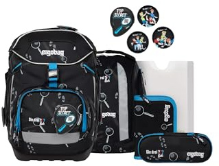 ergobag Schulranzen-Set Pack Set Bärdektiv - Schwarz