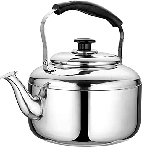 MYVVKIA Whistling Teapots Stainless Steel Whistling Tea Kettles Cool Handle Kettle Teapot with Ergonomic Hot Burn for Stovetop