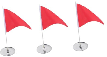 DINHEAROM 3sets Practice Golfing Flags Golf Training Flags Portable Golfing Golf Hole Cup Tray