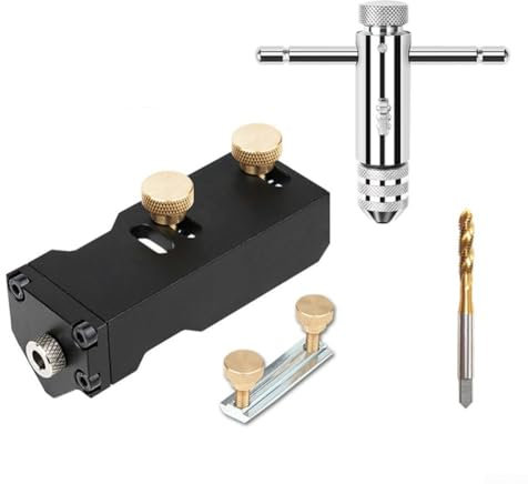 Perforatrice de positionnement conviviale pour profilés en aluminium, avec clé à taraud et foret
