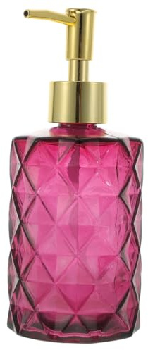 DIKACA Glasflasche Pumpflasche Für Shampoo Handseife Und Lotion Seifenspender Für Badezimmer Und Küche Für Flüssigseife Und Aromatherapie-Ölmischungen Modernes Design 6.93 X 2.91 X 2.91 in