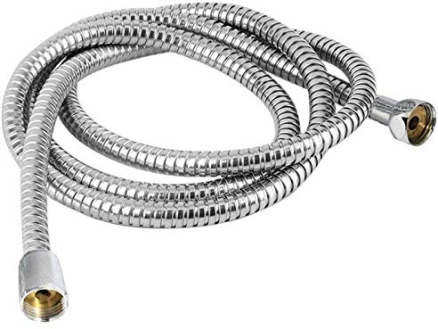 Flexibler Duschschlauch aus Edelstahl, extra lang, knickfest und auslaufsicher, mit verchromten Anschlüssen for das Badezimmer(3M)