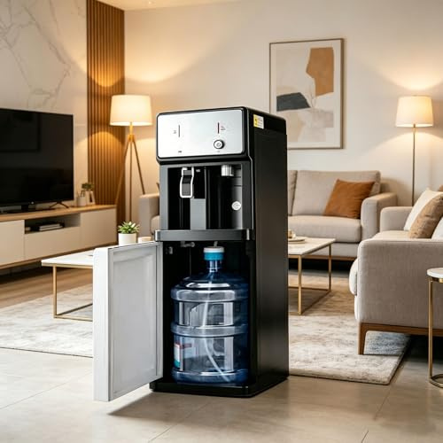 Dispensador de Agua, Dispensador Aguas Fría y Caliente Carga Inferior, 3 Temperaturas, Dispensadors De Enfriador Aguas Vertical, para el hogar, Cocina