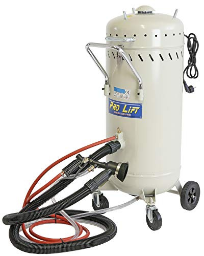 Pro-Lift-Werkzeuge Dispositivo móvil de chorro de arena de 105 l, manguera de recuperación de caldera + pistola de chorro de arena, 105 litros de aire comprimido