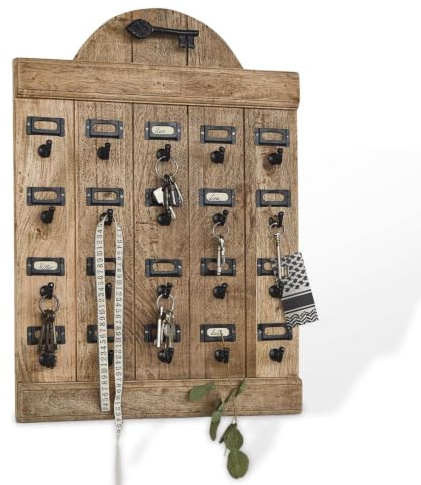 Loberon Schlüsselboard Kardifa, antikbraun