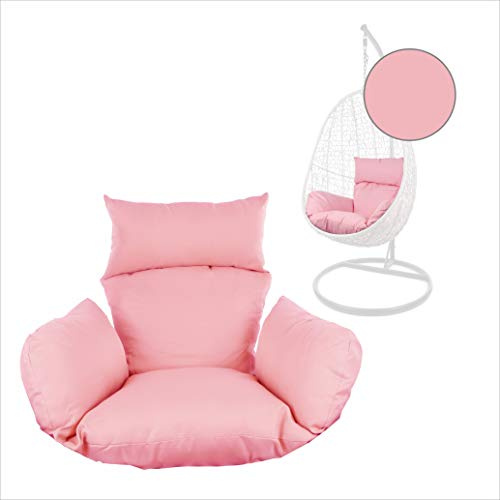 Kideo® Sitzkissen für Hängesessel, Swing Chair Kissen, Ersatzkissen, Wechselkissen, waschbar, 2-teilig, rosa, einfarbig (Nest, 3002 Lemonade)