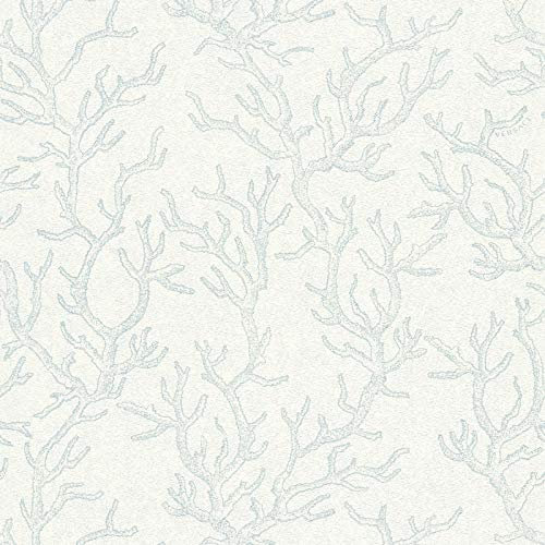 Papier peint motif Tapisserie motif Papier peint intissé Bleu Gris 344972 | Papier peint pas cher
