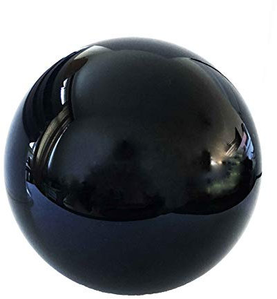 caihuashopping Fotokula 100 mm kristallkula konstgjord glasboll dekorativ kristallboll fotografering fotorekvisita för dekoration glasboll fotografering (färg: Svart, storlek: 100 mm)
