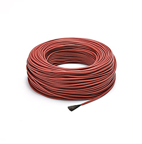 GatherTOOL 10M To 100 Meters 12K Floor Warm Heating Cable 33ohm/m Carbon Fiber Heating Wires Heating Wire Coil (Color : 50M)