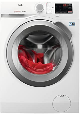 AEG LFA6I8275A Lavadora de Carga Frontal 8 Kg, 1200rpm, Libre Instalación, Motor Invert, Programa Rápido, Blanca/Silver, Clase A [Clase de eficiencia energética A]