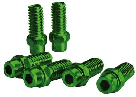 Exustar Unisex-Adult 4713268568231 Pins Pedal KIT 8mm in Aluminium Green-40 Pieces, Schwarz, one Size