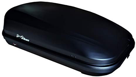 Box Auto Tetto 420L Baule Nero Goffrato Portapacchi Universale 145x94x42 cm ABS Laterale DX Portabagagli Siluro Portatutto Auto Tetto Compatibile Barre fino 8 cm con Chiusura a Chiave