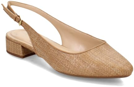 Easy Spirit Women's Cassius, Caramel Raffia, 7.5 Medium