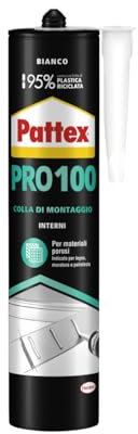 Pattex PRO 100 Colla di Montaggio Base Acqua, 400 g