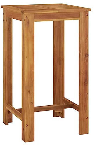 SDWEHO7 Stehtisch aus Holz, 60x60x105 cm Indoor Outdoor Bistrotisch Biertisch Gartentisch Bartisch, Massivholz Akazie