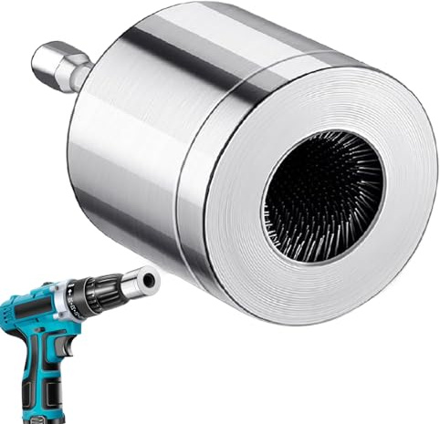 Kupferrohr Reiniger Akkuschrauber, Metallbohrrohr-Reinigungsbürste, Vollmetall-Kupferrohrreiniger, 15 mm 22 mm Kupferrohrreinigung, zum Reinigen und Vorbereiten von Kupferrohren vor dem Schweißen