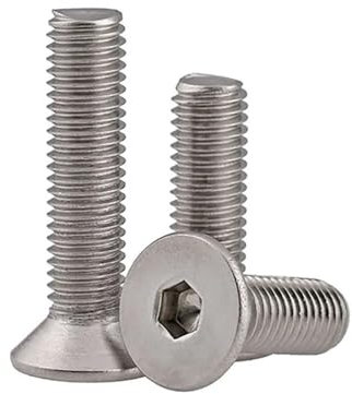 Cilky Metallschrauben 1/5/10 Stück 304 Edelstahl Sechskant Innensechskant Flache Senkkopf Inbusschraube Bolzen M6 M8 M10(1pcs,M8x90)
