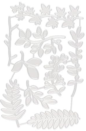 TEHAUX 5stücke Carbonstahl Schneidform Für Scrapbooking Blumen Und Blätterdesign Vielseitige Stanzschablone Für Karten Und Bastelprojekte Wiederverwendbar Für Kreative Handarbeiten