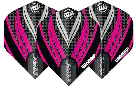 WINMAU Dart Flight - Prism Delta Extra Thick 100 Micron - 1 Satz pro Packung (insgesamt 3 Dart-Flights) - Professionelles Dart Zubehör
