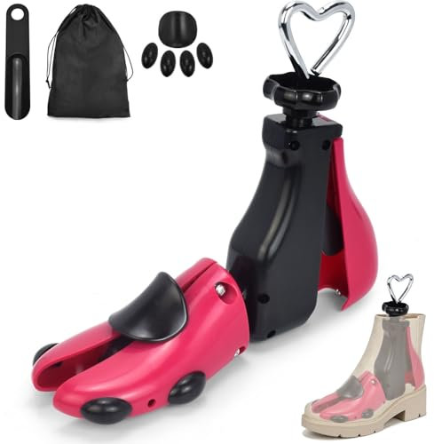 YSWOVUO Schuhspanner Herren und Herren, Schuhdehner Schuhweiter mit Schuhlöffel, 4-Wege Schuh Weiter für Einstellbare Länge und Breite