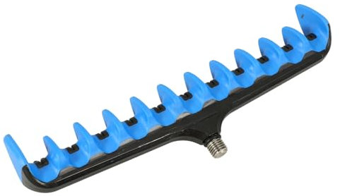 Toddmomy Plastic Fishing Rod Rest Head Holder Rack for Bank Fishing Easy Installation and Stable Support Vibrant for Visibility