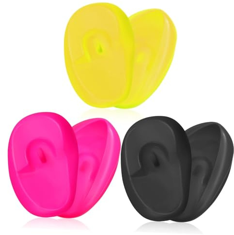 6pcs Reusable Plastic Ear Covers for Hair Dyeing Adults | Washable Salon Use, Prevents Dye or Water Entering Ears, Suitable for Elders and Professional Styling