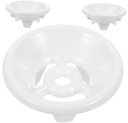 3pcs Urinal Strainer Stopper White Abs Set for Public Restrooms | Plastic Caps, Helps Protect Surrounding Area and Minimize Odors, Three-piece Pack for Drain Use