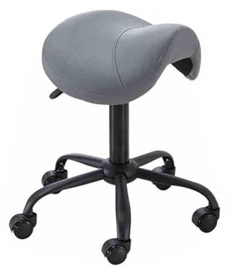 BZJPRFC Sattelhocker Mit Rädern, Ergonomischer Drehstuhl, Höhenverstellbar 43–53 cm, Strapazierfähig (200 Kg), for Friseursalons(Color1)
