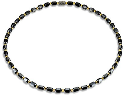 Riiichflowshop Hematite Necklace with Magnetic Healing for Health Necklace Unisex Jewelry Decor for Neck Arthr
