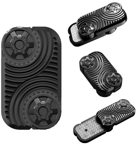 7JI Fidget Toys per Adulti,Giocattoli Antistress con Cursore Metallico e Magnete,Fidget Slider Rotanti ADHC, Regali per Uomini, per Alleviare l'Ansia e lo Stress