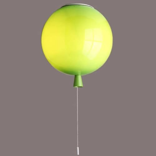 LOGT Bunte Ballon Deckenleuchte,Grün,25CM