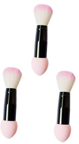 PACKOVE 3stücke Foundation-pinsel aus Synthetikborsten mit Puderpinsel und Rougepinsel Kosmetikpinsel für Make-up Weich und Dicht Haarpflegend für Foundation