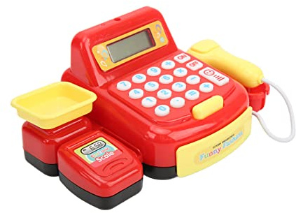 Alomejor Mini Children Registrierkasse Spielzeugset mit Einer Reibungslosen Oberfläche, Ideal für den Bauberechnungen, für über 3 Jahre Alt