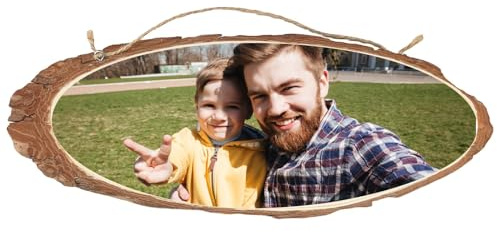 Loongway Türschild Personalisiert Kiefernholz Namensschild Haustür 12-32cm Holzschild Personalisiert Einzugsgeschenk Dekorationsgeschenk