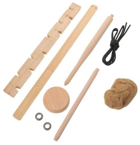 KICHOUSE Wood Bow Drill Fire Starter Kit for Hiking and Camping, Beginner-friendly Operation, All-weather Sturdy Survival Tool, Wood Fire Ignition Tool for Outdoor and Parent Interaction