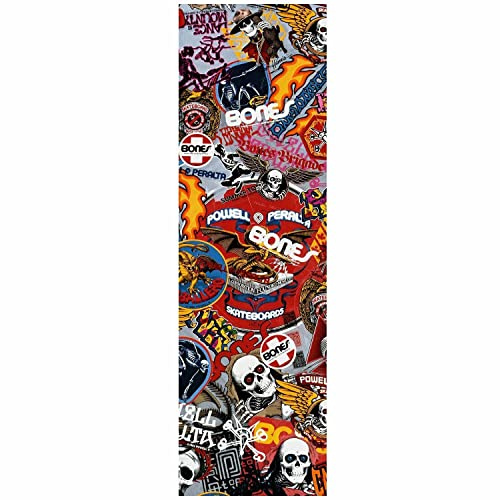 Powell Peralta Skateboard Griptape OG Stickers White 10.5 x 33 Grip Sheet