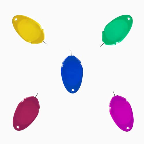 5 Stück Nadeleinfädler, Nadel Einfädler, Kunststoff Nähnadeln Einfädler, Handmaschine Nähen Einfädler Werkzeug, Einfacher Einfädle für Nadelöhr Hand Nähen Werkzeug