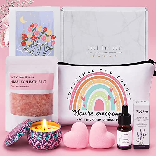 Birthday Pamper Gifts for Women, Relaxation Self Care Package Birthday Hampers for Her, Wellbing Get Well Soon Gifts for Women, Pamper Hamper Birthday Gifts for Mum, Best Friend, Sister, Wife, Auntie