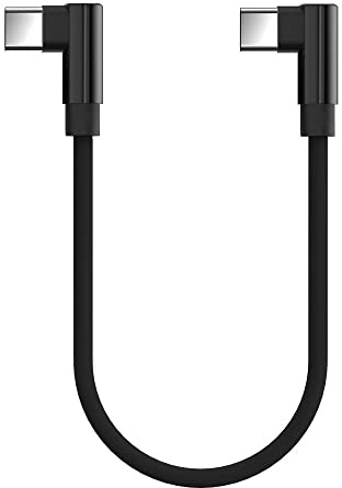 TECHGEAR USB C auf USB C Kabel 30cm Winkelstecker 90 Grad Schnellladekabel, kompatibel mit Samsung S24 S23 S22 S21 FE/Plus/Ultra A15 A14 A24 A25 A35 A54 A55 5G, Xiaomi, Oppo, OnePlus, Google Pixel usw