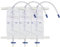 3 bolsas de drenaje de orina de 1000 ml, con 2 correas, válvula antireflujo (1000 ml)