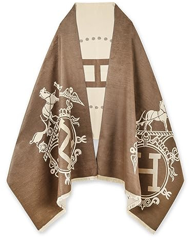 EXTREE Pashmina-Schal für Damen, seidiger Schal für Abendkleid, Decke, offener Poncho-Umhang, Farbe: A038, Medium
