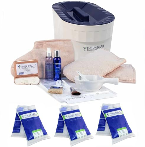 Therabath Professional Paraffin Wax Bath Super Combo Accessory Kit + Hand and Foot Pro ComforKit TB6 by WR Medical - 6lbs ScentFree