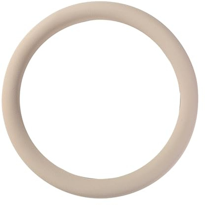 Ronyme Manicotto coprivolante in silicone per auto morbido Installa facilmente Coperture decorative per tutte le stagioni Copertura protettiva per auto, beige