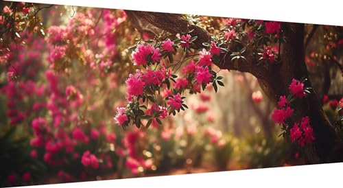 Qiaoqoo Baum Diamond Painting xxl 200x80cm, 5D DIY Diamant Painting Bilder Blume Diamand Painting Kinder mit Diamond-Painting Zubehör, Groß Diamant kunst Basteln Erwachsene, Home Décor Malerei