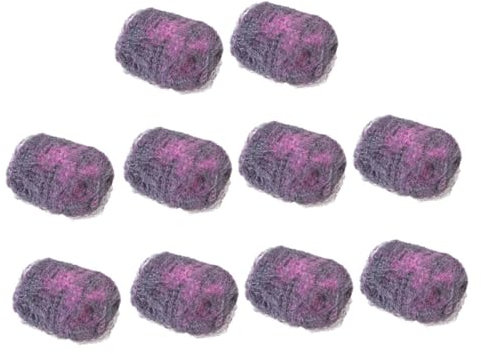 minkissy 10pack Heavy Duty Scrubbing Scourer Sponge Stainless Steel Sponges Kitchen Utensil Cleaning Pad Steel Wool Brush for Kitchen